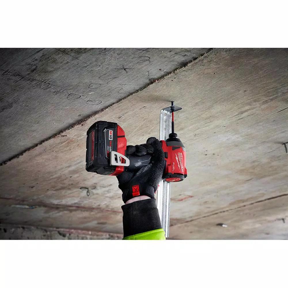 Milwaukee M18 FORCE LOGIC 750 MCM Crimper Kit with EXACT Dies & M18 FUEL Hammer Drill/Impact Driver Combo