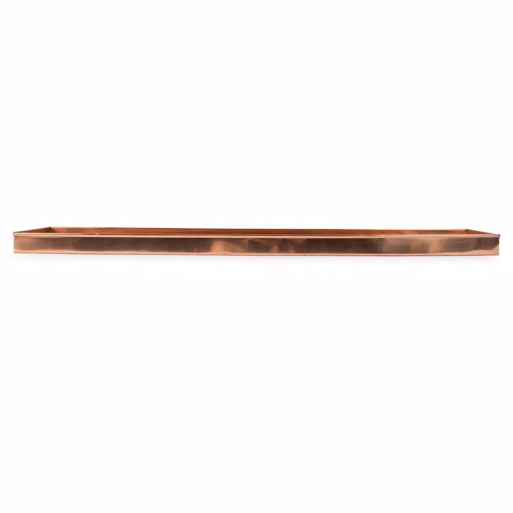 Achla Designs 29 in. Long Copper Plated Stainless Steel Decorative Serving Tray
