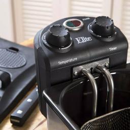 Elite Gourmet Elite 3.5 Qt. Immersion Deep Fryer, 1500W Stainless Steel Electric Fryer with Adjustable Thermostat thumbnail 4
