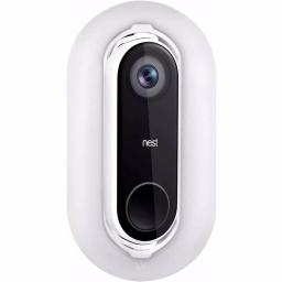 Wasserstein Wall Plate and Adjustable Angle Mount Bundle for Google Nest Hello Video Doorbell, White thumbnail 1
