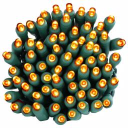 Sunnydaze Decor 22 ft. Orange LED Angle String Lights, 70-Count Novelty Bulbs, Indoor/Outdoor thumbnail 1