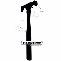 Vaughan 12 oz. Steel Drywall Hammer with 15.25 in. Hickory Handle thumbnail 7