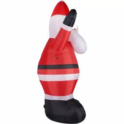 Fraser Hill Farm 12 ft. Traditional Santa Christmas Inflatable, Pre-lit Outdoor Holiday Decoration thumbnail 6