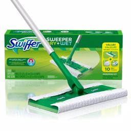Swiffer Sweeper 2-in-1 Dry and Wet Mop Starter Kit with Microfiber Flat Mop Head thumbnail 7