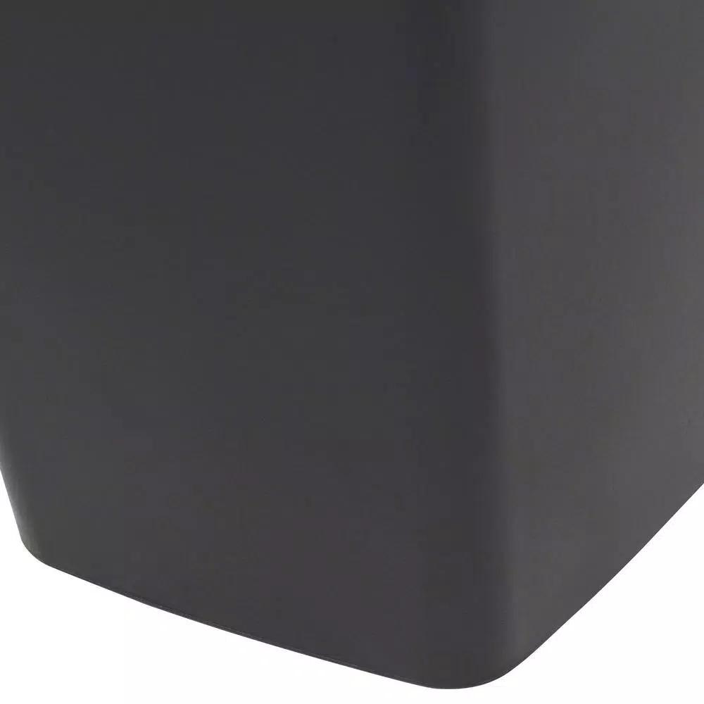 Rubbermaid 12.5 Gal. Black Swing Top Plastic Wastebasket