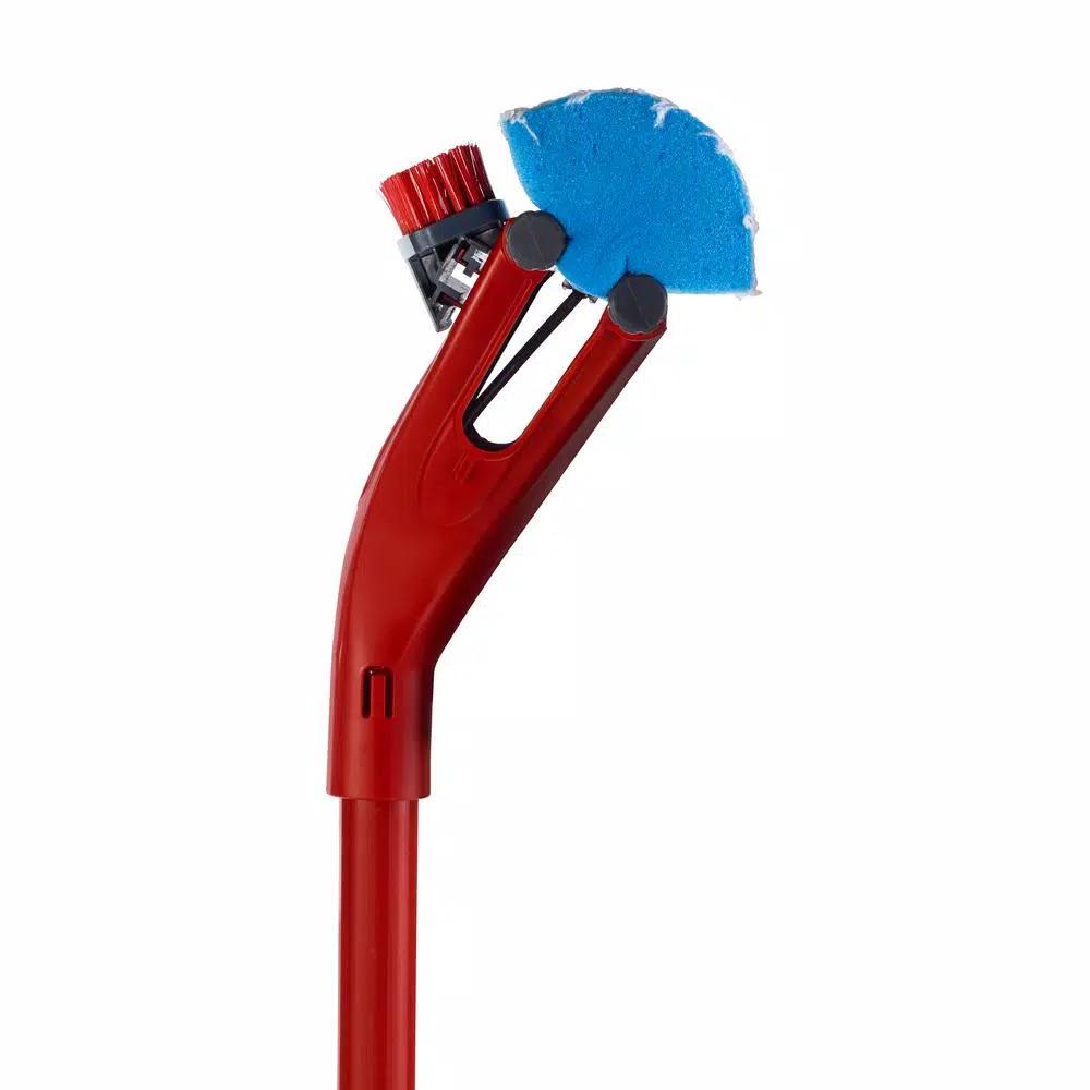 O-Cedar Microfiber Power Scrub Roller Mop with Triple-Action Sponge and Scrubbing Brush