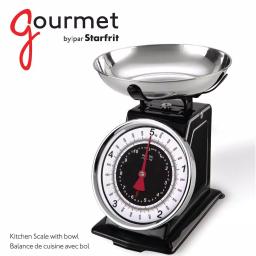 Starfrit Gourmet Retro Mechanical Kitchen Scale with Stainless Steel Bowl thumbnail 3