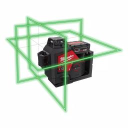 Milwaukee M12 Green 360° 3-Plane Laser Level Kit with 4.0 Ah Battery, Charger, and Case thumbnail 1