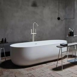 Vanity Art 40 in. Freestanding Single-Handle Claw Foot Tub Faucet with Hand Shower, Brushed Nickel thumbnail 4