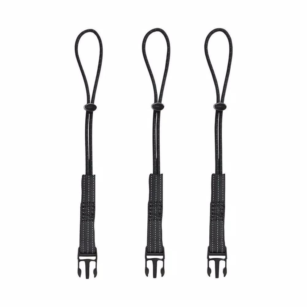 Ergodyne Squids 3103 Detachable Tool Lanyard Loops, Black (3-Pack)