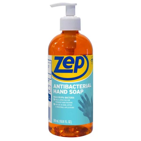 ZEP Antibacterial Hand Soap, 16.9 oz, Red Gel