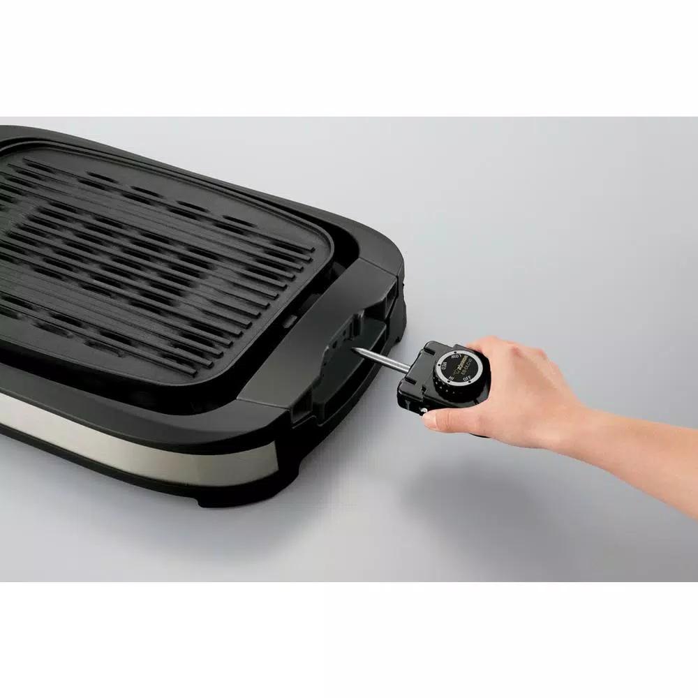 Zojirushi Black Stainless Steel Indoor Electric Grill, 1500W, 165 sq. in. Cooking Surface