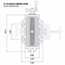 WEN 5-1/8 in. Compound Cross Slide Benchtop Vise, Heavy Duty Cast Iron thumbnail 8