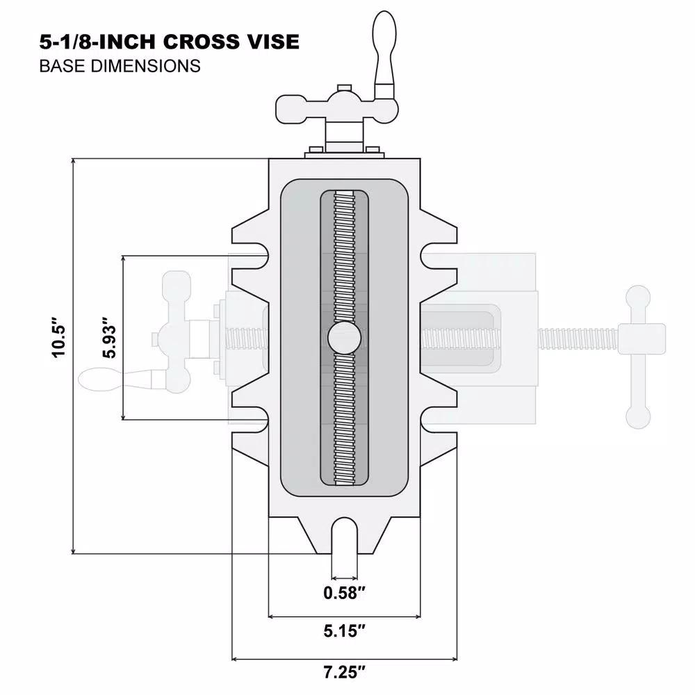WEN 5-1/8 in. Compound Cross Slide Benchtop Vise, Heavy Duty Cast Iron