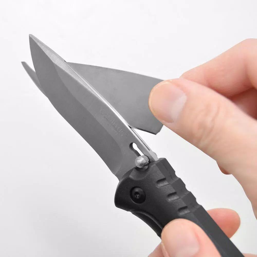 Camillus TigerSharp 8 in. Fixed Blade Knife with Titanium Bonded Replaceable Blades