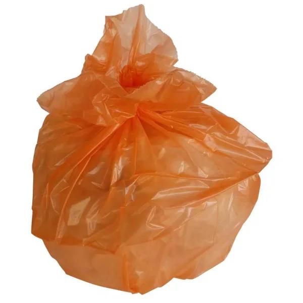 PlasticMill 42 Gallon Orange Contractor Trash Bags, 3 Mil Thick, 33 x 48 in, 50-Count