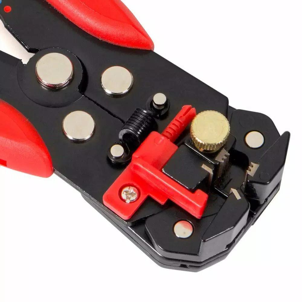 XtremepowerUS Stark 8 in. Self-Adjusting Wire Stripper, Cutter, and Crimper for 4-22 AWG