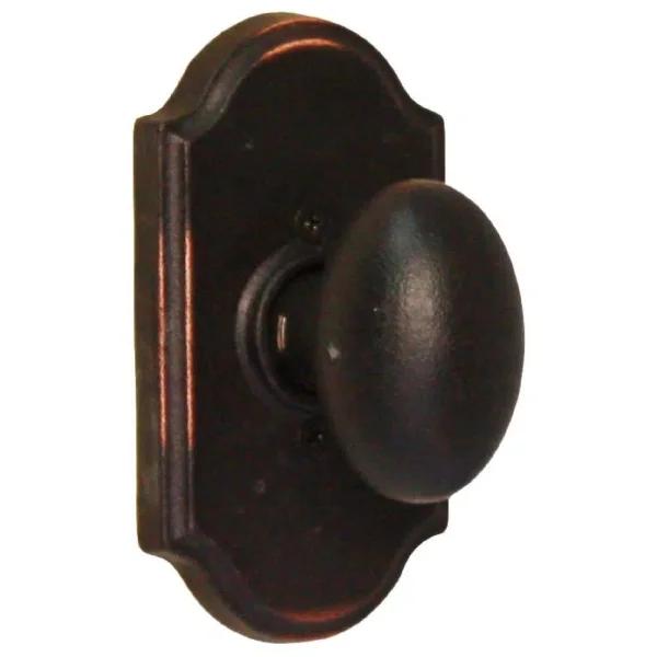 Weslock Molten Bronze Oil-Rubbed Bronze Premiere Durham Half-Dummy Doorknob