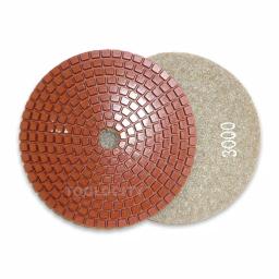 Toolocity JHX 4 in. Metal Bond Diamond Polishing Pad Set with Semi-Rigid Back Holder for Granite and Concrete thumbnail 3