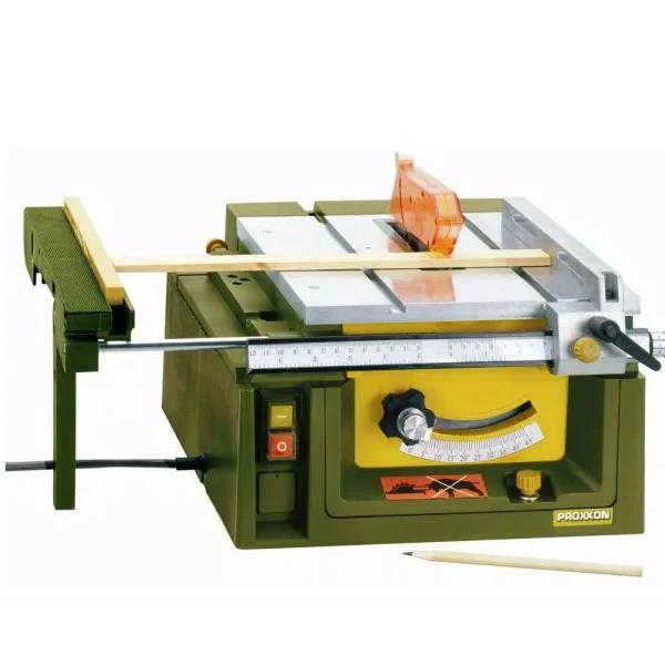 Proxxon FET Table Saw with 24-Tooth Carbide Tipped Blade for Precision Hobby Work