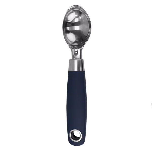 Unbranded Indigo Meridian Stainless Steel Ice Cream Scoop with Soft Grip Handle