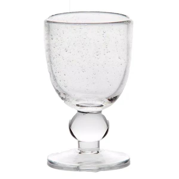 Abigails St. Remy Bubble Water Glass Set, Clear Mouth-Blown Glass, 10 oz (Set of 4)