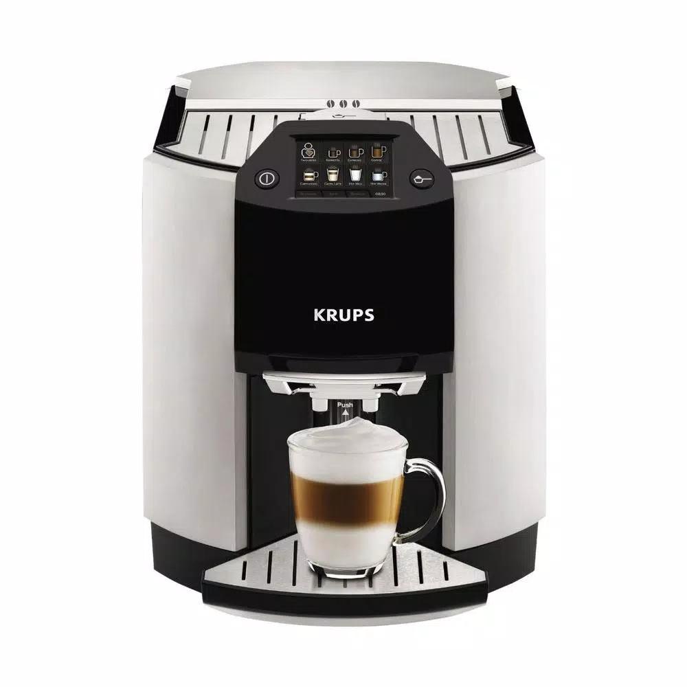 Krups Barista One Touch Fully Automatic Stainless Steel Espresso Machine with Built-In Grinder