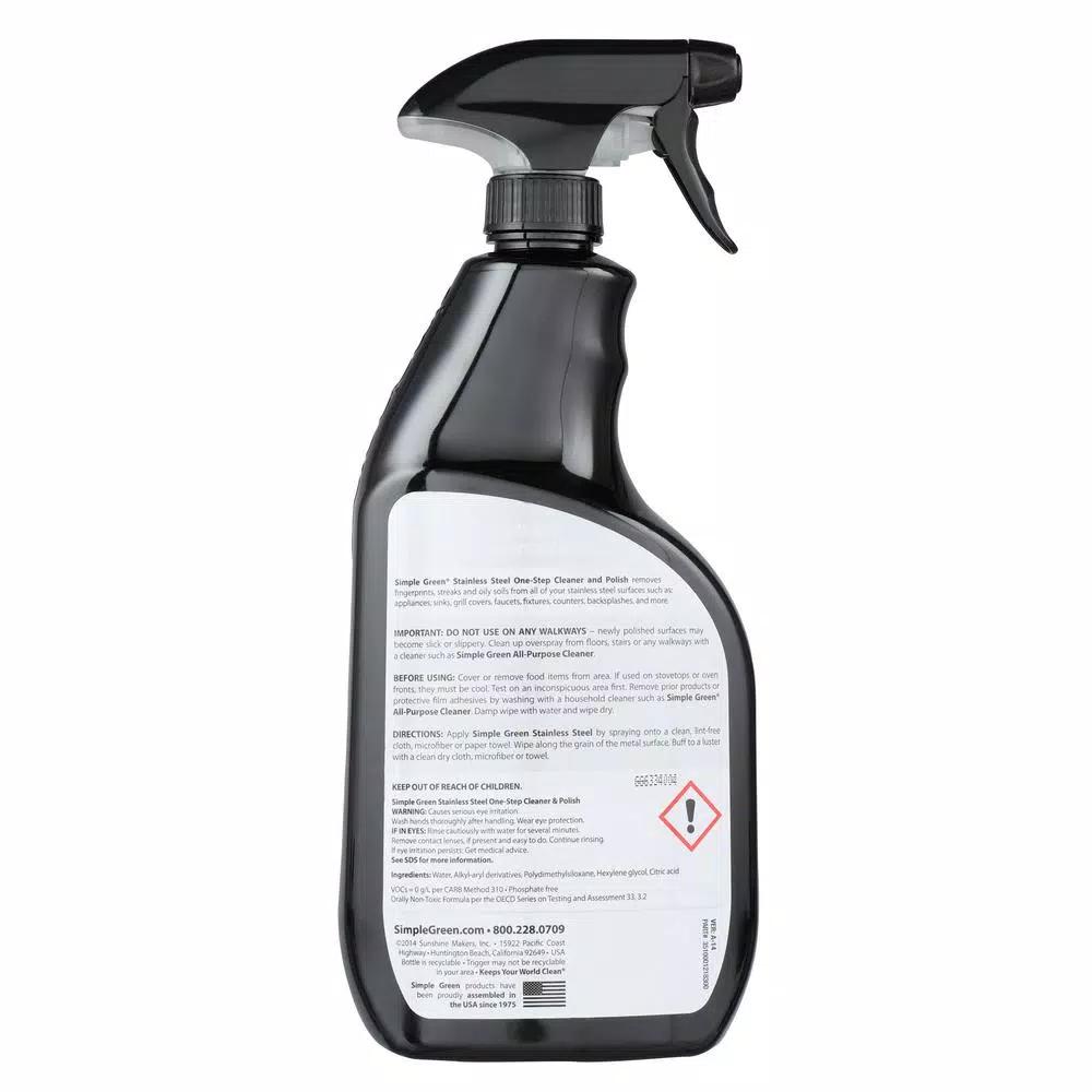 Simple Green Stainless Steel Cleaner, 32 oz. Liquid Spray