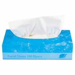 GEN 2-Ply White Facial Tissue, 100 Sheets per Box, 30 Box Carton thumbnail 2