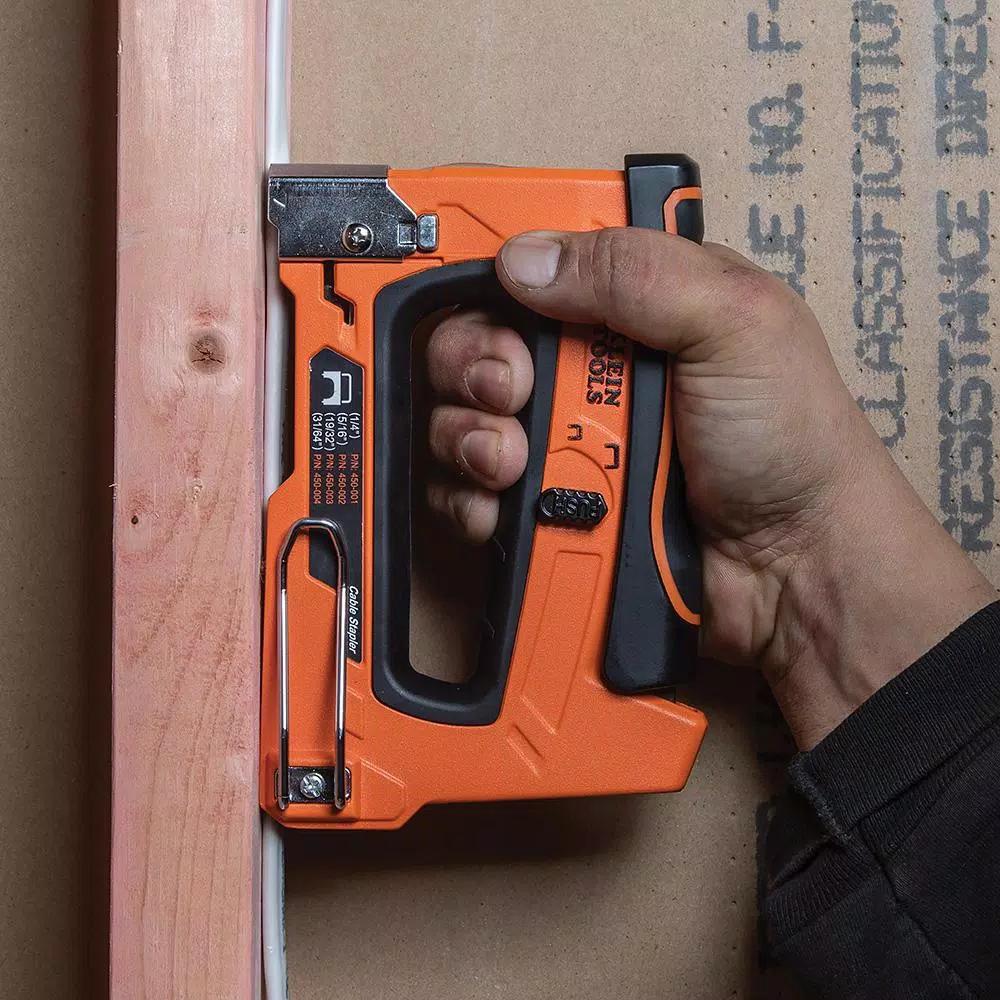 Klein Tools Cable Stapler for Voice, Data, Video, and NM (Romex) Cable