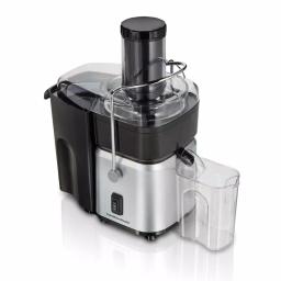 Hamilton Beach 700-Watt Whole Fruit Centrifugal Juice Extractor, 30 oz. Capacity, Black and Stainless Steel thumbnail 1