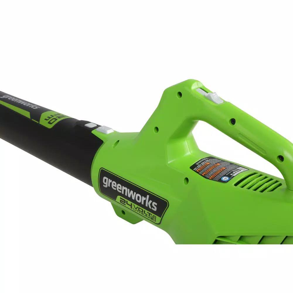 Greenworks 24V Cordless Handheld Leaf Blower, 320 CFM, 90 MPH, Tool Only