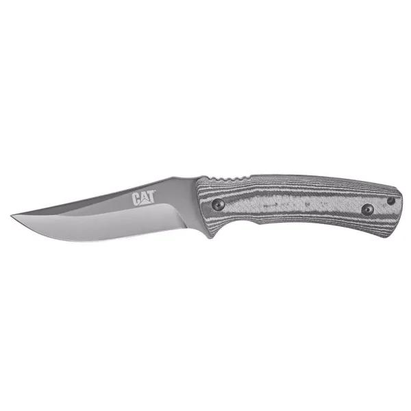 CAT 9 in. Fixed Blade Drop Point Knife with 7Cr17MoV Stainless Steel Blade and Micarta Handle