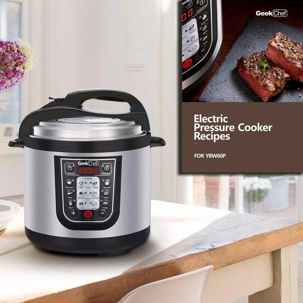 Geek Chef GeekChef 11-in-1 Electric Pressure Cooker, 6 Qt. Multi-Function Programmable Cooker with Sous Vide & Timer
