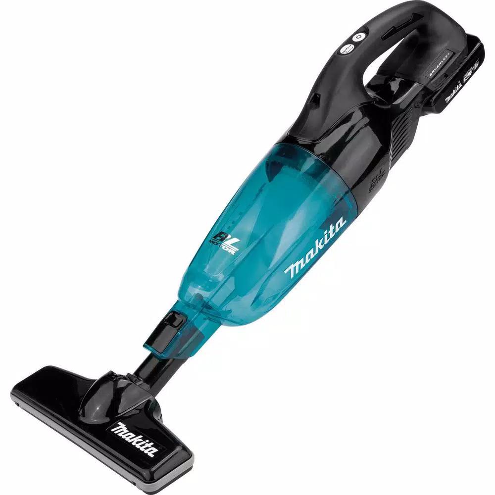 Makita 18V LXT Brushless Cordless Vacuum Kit with 2.0Ah Battery and Black Cyclonic Attachment