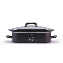 Zing 4 Qt. Black Slow Cooker with Locking Lid and Ceramic Pot Insert thumbnail 1