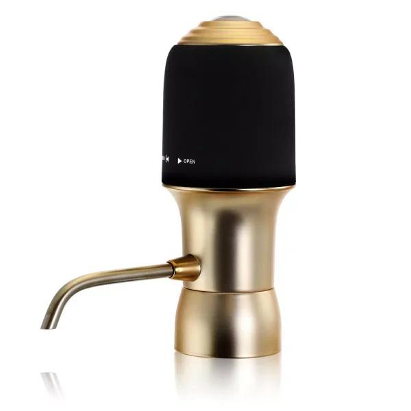 MegaChef One-Touch Portable Electric Wine Aerator and Dispenser - Light Gold