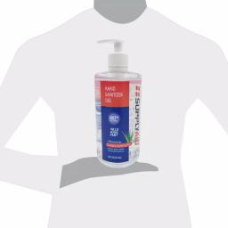 SupplyAID 80% Alcohol Hand Sanitizer Gel with Aloe Vera, 16 oz. Pump Bottle thumbnail 9