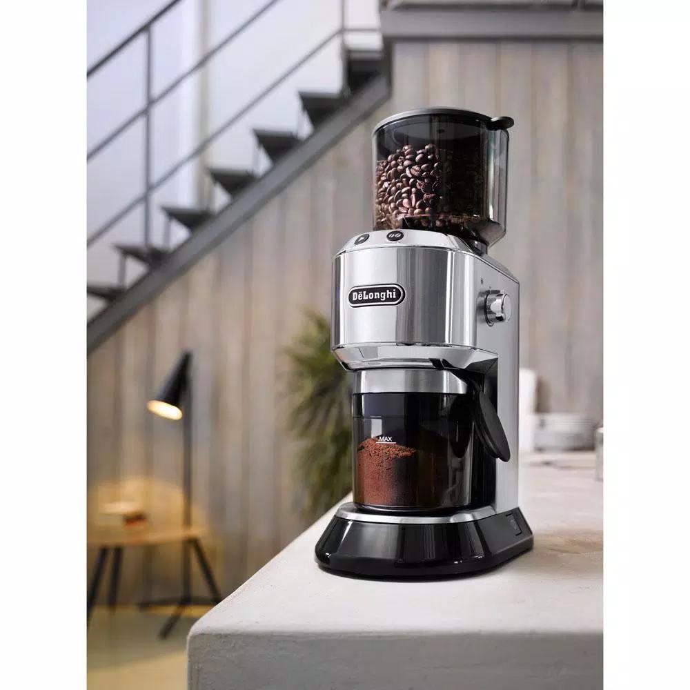 DeLonghi De'Longhi Dedica Stainless Steel Digital Conical Burr Coffee Grinder with 18 Settings
