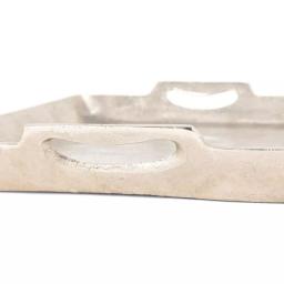 IMAX Lindi Silver Aluminum Trays, Set of 3, Rectangular Metal Decorative Trays thumbnail 6