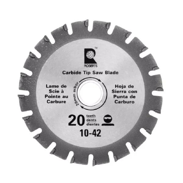 ROBERTS 10-42 4.25 in. 20-Tooth Carbide Tip Jamb Saw Replacement Blade
