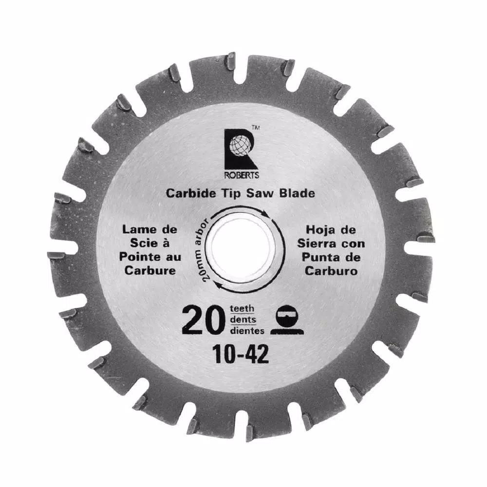 ROBERTS 10-42 4.25 in. 20-Tooth Carbide Tip Jamb Saw Replacement Blade