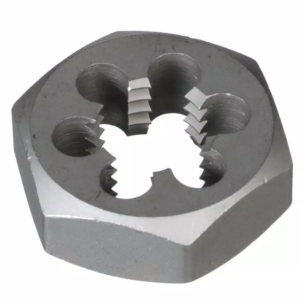 Drill America 6-Piece Carbon Steel NPT Hex Die Set with Wooden Case