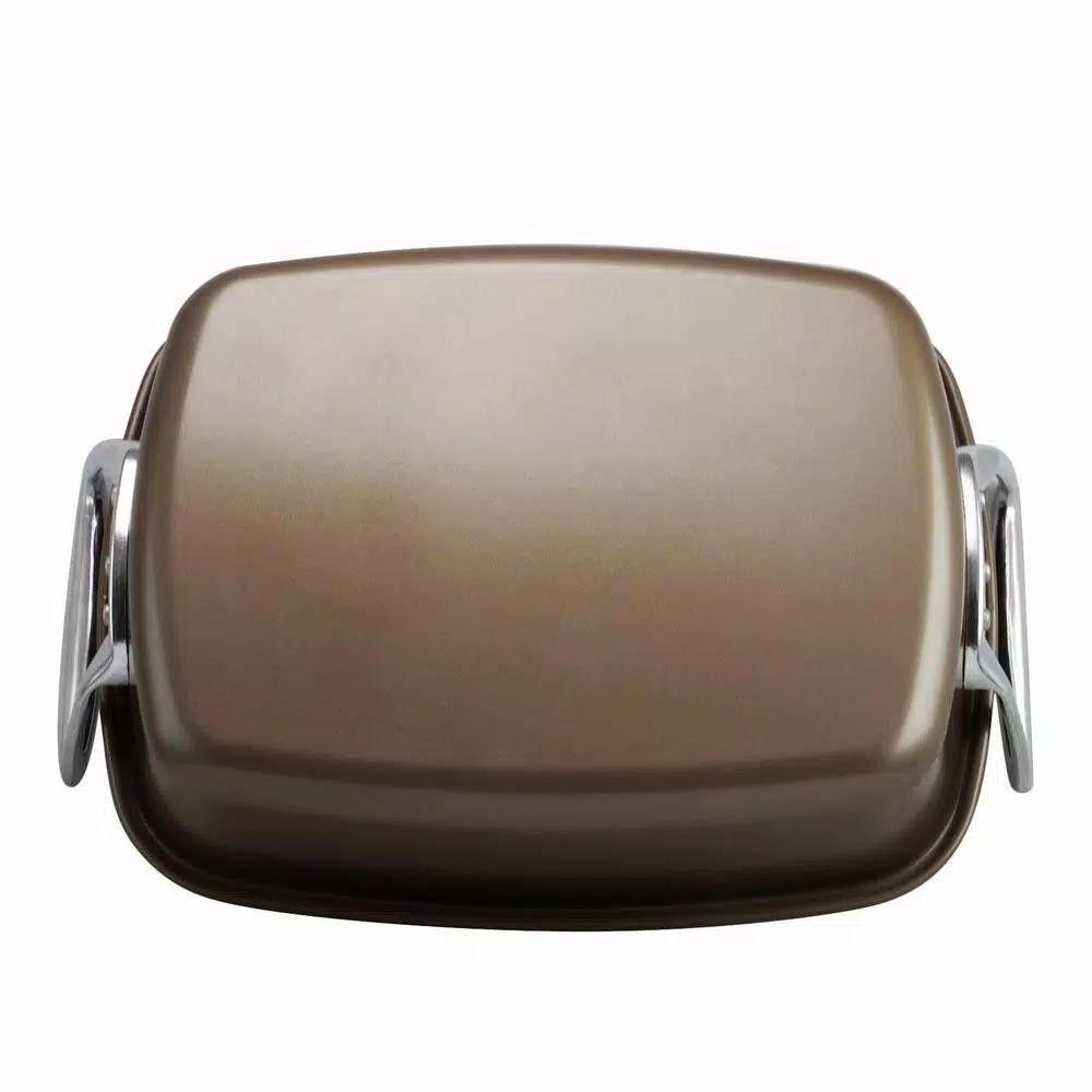 Gibson Home Harvest 2-Piece Nonstick Turkey Roaster with Rack, 32 qt.