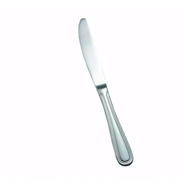 Winco 12-Piece Stainless Steel 18/0 Dinner Knife Set, Classic Mirror Finish