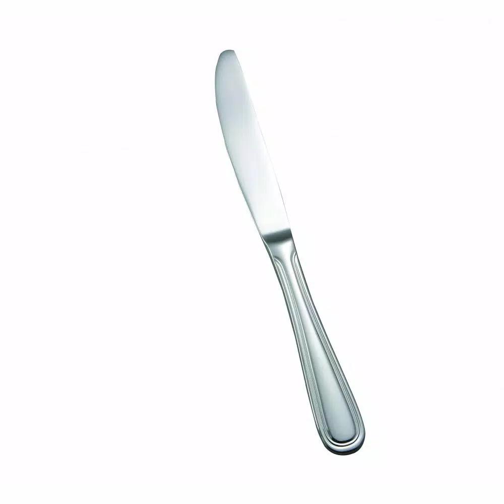 Winco 12-Piece Stainless Steel 18/0 Dinner Knife Set, Classic Mirror Finish