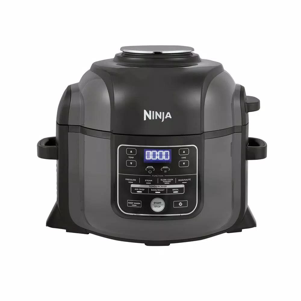 Ninja Foodi 6.5 Qt. Black Stainless Steel Electric Pressure Cooker and Air Fryer with TenderCrisp Technology