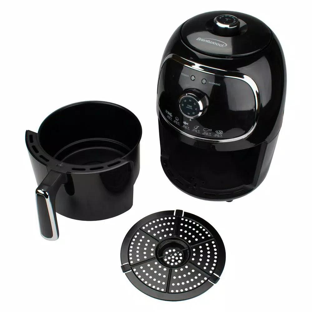 Brentwood Appliances 2 Qt. Small Electric Air Fryer with Timer and Temperature Control, Black