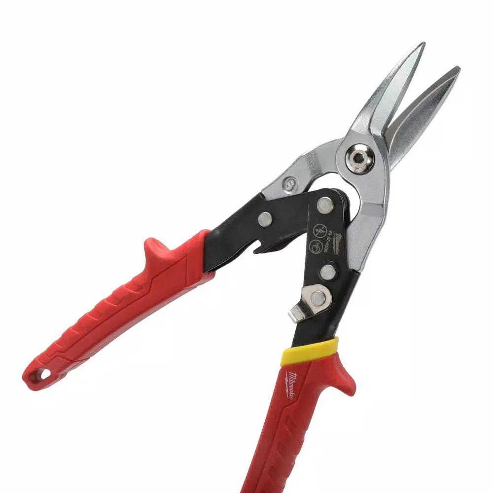 Milwaukee Aviation Snips 3-Pack and 8-Piece Screwdriver Set Bundle