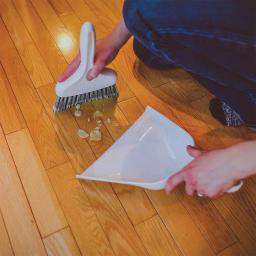 Libman 10 in. Whisk Broom and Dustpan Set, Gray thumbnail 8